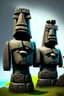 Placeholder: moai easter island golems