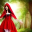 Placeholder: flirty, gorgeous red riding hood