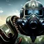 Placeholder: Clear Focus, High resolution, power armor, fallout, atomic-bunker, gasmask, extremely detailed digital painting, extremely detailed face,