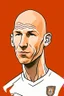 Placeholder: Arjen Robben Dutch football player cartoon 2d