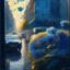 Placeholder: morning, window, rain, blue, flowers in the road, city, crowd, cars, sunlight, golden