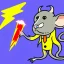 Placeholder: Rat, cartoon, lab coat lightning bolt, icey, yeti