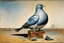 Placeholder: sitting Pigeon by salvador dali