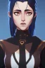 Placeholder: Black haired goddes with blue eyes