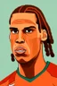 Placeholder: Virgil van Dijk Dutch football player cartoon 2d