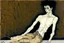 Placeholder: painting of a figure with the life-filled void of an empty existence, egon schiele masterpiece