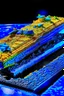 Placeholder: Stealth bomber made of rice crispy treats, photorealistic