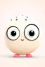 Placeholder: a cute puffy and circle, with big eyes, short small legs and hands