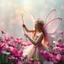 Placeholder: A hyper-realistic,A fairy with a wand of twinkling stars, surrounded by a sea of vibrant blooms in a dreamlike fantasy world., Photo Real, HOF, full size, practicality,manufacturability,performance, (((realism, realistic, realphoto, photography, portrait, realistic, elegant, charming, apocalyptic environment, professional photographer, captured with professional DSLR camera, trending on Artstation, 64k, ultra detailed, ultra accurate detailed, bokeh lighting, surrealism, Thomas Kinkade backgroun