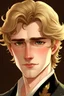 Placeholder: An Italian prince with hazel eyes and wavy blonde hair
