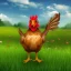 Placeholder: chicken full body field background