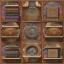 Placeholder: game texture beautiful colorful wooden bookshelves block tileable