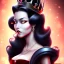 Placeholder: Sexy evil queen black hair full image