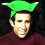 Placeholder: Arthur fonzarelli, green elf hat, fonz, older, fonzie