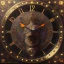 Placeholder: Steampunk cyber clock face,steampunk center composition,portrait painting of a steampunk princess, ultra realistic, concept art, intricate details, eerie highly detailed ultra realistic, shiny, smooth, studio quality, octane render, Surrealism, Triadic colour scheme,glow-stick, ambient lighting,nightclub lighting, polaroid, 100mm, --ar 1:1 --v4