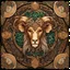Placeholder: celtic leo aries sign I centered | symmetrical | key visual | intricate | highly detailed | iconic | precise lineart | vibrant and natural all round colors | comprehensive cinematic | alphonse mucha style illustration I very high resolution | sharp focus | poster | no watermarks I plain black background I image to fit within the square