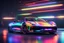 Placeholder: FERRARI RAINBOW CHROME design, high quality, 3d render, digital art, 32K ultra hd, hyper realistic, cinematic, high definition, new design, tron style, ultra detailed atmospheric details, beautiful glowing effects, sparkle effects, MULTICOLORS, METAL MATERIAL,