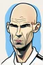 Placeholder: Zinedine Zidane French football player cartoon 2d