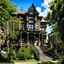 Placeholder: At 2146 W. Caton Street in Wicker Park stands the Frederick Gehrke House, built in 1889 and designed by architects Faber & Pagels. This handsome late-Victorian residence was part of a row of five substantial single-family homes constructed on what was then a newly carved, 600-foot street called Columbia. At the time, this triangular pocket near Damen, North, and Milwaukee was one of the last undeveloped stretches of prairie in the neighborhood — soon to become one of Chicago’ black and white pen