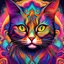 Placeholder: psychedelic cat