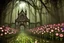 Placeholder: night, forest, flowers, gothic horror influence, epic