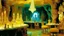 Placeholder: A light yellow crystal themed casino in the caverns designed in Oaxacan alebrijes painted by Ivan Aivazovsky