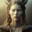 Placeholder: close up portrait face of fog as viking woman, fine detail, highly intricate, modern surrealism painting, defined cracks and breaks, high-quality, volumetric lighting, 8k, ultrahd, George Grie, Marco Escobedo, Igor Morski,Brian Froud, Howard Lyon, Selina French,