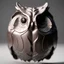 Placeholder: yin yand , multicolor owls, 3D render shield, bas-relief, photorealistic, frontal view