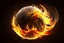 Placeholder: Swirling fire ball