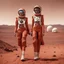 Placeholder: Fashion models on Mars.