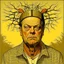 Placeholder: one flew over the cuckoo's nest, Jack Nicholson, neo surrealism, by Igor Morski, by Martin Wittfooth, splash art.