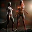 Placeholder: Viking, 8K, HD, portrait of woman in chains, naked