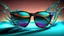 Placeholder: musical waves in the sunglasses glasses