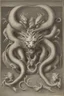 Placeholder: A three-headed dragon. The head on the left is the head of a lion, the head in the middle is the head of a man, and the head on the right is the head of a bull