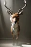 Placeholder: Deer Skin-walker,style, realistic photo, concept art, smooth, unreal engine 5, god lights, ray tracing, RTX, lumen lighting, ultra detail, volumetric lighting, 3d.