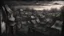 Placeholder: (Masterpiece) View from window, little village in end of afternoon, dark horror art style, extreme quality, draw, second floor, looking to the village,