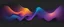 Placeholder: Vibrant color gradient on black background, abstract purple orange blue black banner, blurry colorful poster design