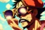 Placeholder: luffy with sunglasses and mustaches