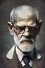 Placeholder: Portrait of Sigmund Freud like star wars scientist