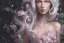 Placeholder: femme long cheveux blond blancs grands yeux bleus , 8k resolution, flower magnolia lotus rose, beautiful portrait, 8k resolution, flower head and body, beautiful star