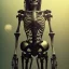 Placeholder: skeleton archer, steam punk, realistic, made in octane, cinematic, ultra-realistic, extremely detailed octane rendering, 8K, VRAY Super Real ar 2:3, dof photorealistic futuristic 50mm lens hard lighting dark gray tintype photograph, realistic lighting, sepia color