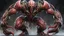 Placeholder: a cybermutant fleshmutant made of pulsating flesh and biomechanical limbs, fusion of flesh and machine, quivering tumors, fleshy growths, mutagenic, cybernetic hoses, wires, anime style, 2d, fighting game style masterpiece, best quality, ultra realistic, 32k, RAW photo, detail skin, 8k uhd, dslr, high quality, film grain,\nShort and messy hair, dynamic, vibrant, action-packed, detailed character design, reminiscent of fighting video games,