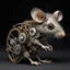 Placeholder: a rat with gears in it's face, naked