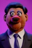 Placeholder: Waist up muppet Portrait, Xi Jinping as muppet doll, black suit and red tie, photo studio, blue background, unreal engine 5, concept art, art station, god lights, ray tracing, RTX, lumen lighting, ultra detail, volumetric lighting, 3d.