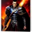 Placeholder: portrait oil on canvas, Berserk Guts with Armor ,comic book cover, mystical colors,insanely detailed,realistic,intrincate detail, 16k resolution, masterpiece,Frank Frazetta,Alex Horley, Simon Bisley.