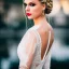 Placeholder: beautiful young queen with white latex bodysuit, intricate details, full body portrait, delicate white braided hair with ponytail, glass eyes, highly detailed, 8k, ambient light, taylor swift, keep head in frame