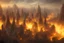 Placeholder: dragon burning city from a landscape view that is highly detailed