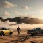 Placeholder: Ultra realistic mad max image, party, people background. Danger sweet woman, waist up view. Steampunk style, epic, yellow smoke fog, hottest, highly detailed, concept art, unreal engine 5, god rays, ray tracing, RTX, lumen lighting, ultra detail, volumetric lighting, 3d, finely drawn, high definition, high resolution.