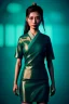 Placeholder: Photo Studio, portrait, Asian woman samurai, yakuza tattoo :: symmetry photography, cyberpunk style :: latex dress, japanese traditional ornaments, red, white, black, led wires, glow eyes, cinematic, Ultra realistic, dark scene, soft color, highly detailed, unreal engine 5, RTX, ultra detail, 3d, finely drawn, high definition.