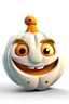 Placeholder: A photo realistic,cute smiles, Halloween character, Disney style, white background